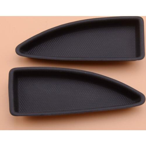 23451124 23451126 2pcs Car Rear Door Switch Bezel Cap Bolt Cover Black 9.5 x 3.7cm Fit for Chevrolet Malibu 2016 2017 2018