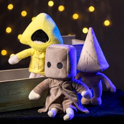 3pcs/set Little Nightmares Plush Toy Adventure Game Cartoon Cute Stuffed Dolls Six Nomes Mono Doll Cosplay Kids Gifts