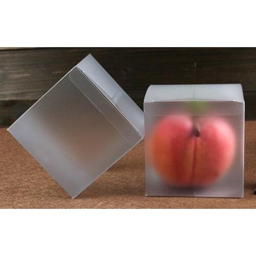 30pcs 8*8*8cm Frosted Pvc Box Plastic Clear Box Gift Boxes For Jewellery/Candy/food Packaging Display Boxes Diy Cases Storage