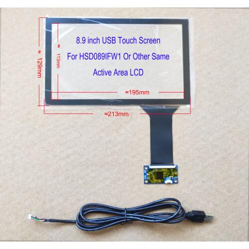 8.9 inch Usb Capacitive Touch Panel For Industrial Control Carpc HSD089IFW1 JDI-TFTMD089030