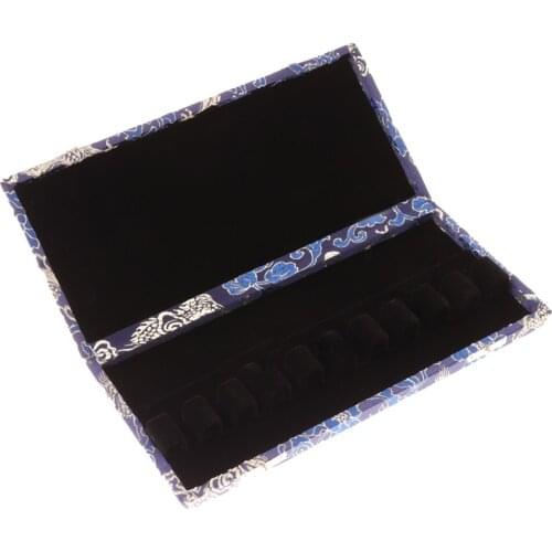 Solid Wood Bassoon Reed Case Holder with Internal Thicken Flannel for 10x Reeds