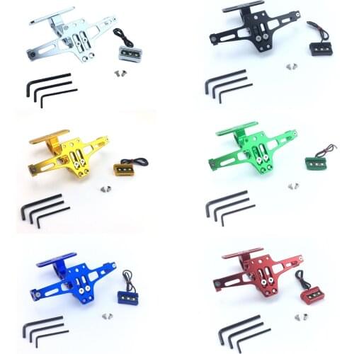 Motorcycle Rear License Plate Mount Holder and Turn Signal Light For Honda For Kawasaki Z750 Z800 For YAMAHA MT07 MT09 MT10 R1 3