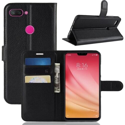 For Xiaomi Mi 8 Lite Case Flip PU Leather Phone Case For Xiomi Xiaomi Mi 8 Lite Global Version Mi8 Lite 8Lite Mi8Lite Case Cover