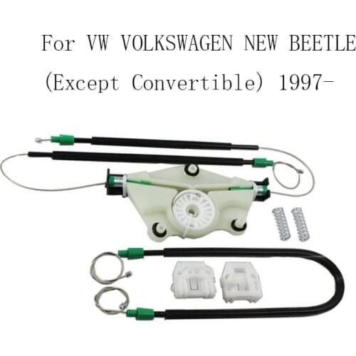 For Volkswagen VW NEW BEETLE (Except Convertible) 1997- Power Electric Car Window Regulator Window Lifter Repair Kit Front Left