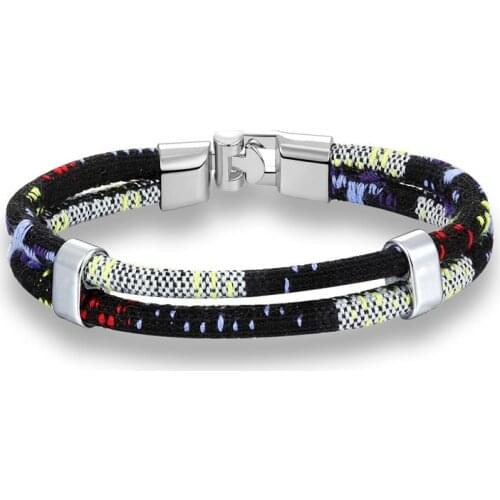 European and American Simple Fashion Color National Style Braided Rope Bracelet