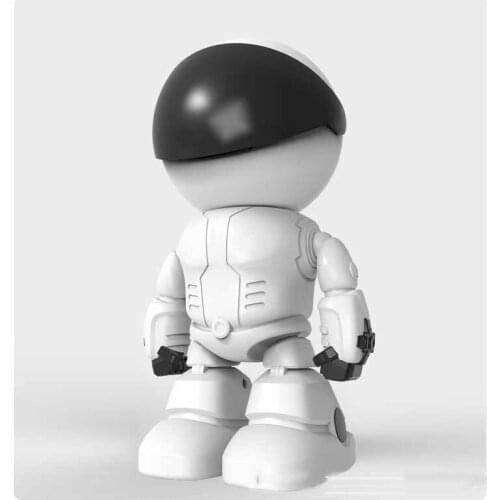 HD WIFI Robot Security Camera,Supports up to 64gb SD Card Tilt, Mic, speaker, Night vision App Controlled