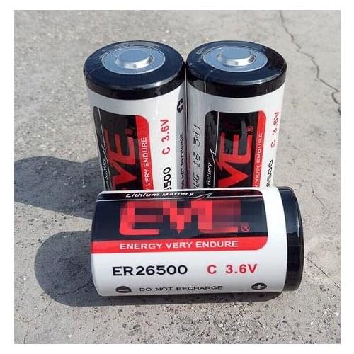 2PCS FREESHIPPING Original ER26500 C type 2 3.6V lithium battery flow meter gauge battery