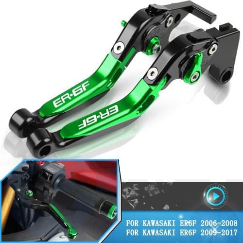 Motorcycle CNC Adjustable Brake Clutch Levers For Kawasaki ER-6f ER6F er6 f ER 6F 2006-2017 2016 2015 2014 2013 2012 Accessories