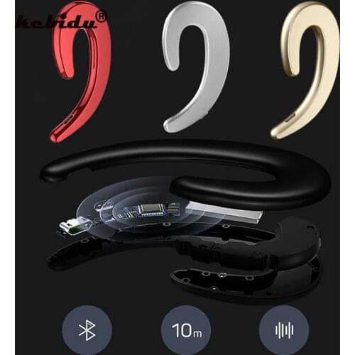Kebidu Bone Conduction Earphone Wireless Bluetooth 4.2 Headphones Sports Headset Stereo for xiaomi iphone 7 8 X for laptop Table