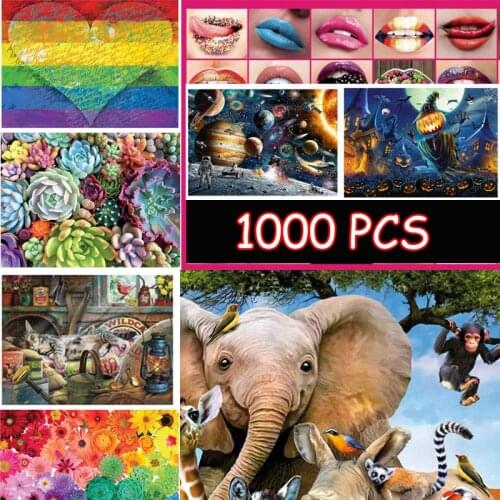 New Jigsaw puzzle 1000pcs wooden 3D picture Sea World Plants Christmas Landscape puzzles toys for adults children home games