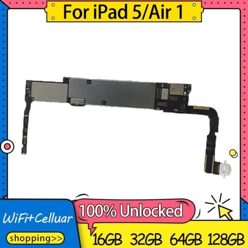 A1474 / A1475 / A1476 Original unlocked for Ipad 5 AIR 1 Logic Boards Wifi Cellular for Ipad 5 Air 1 Motherboard with IOS System