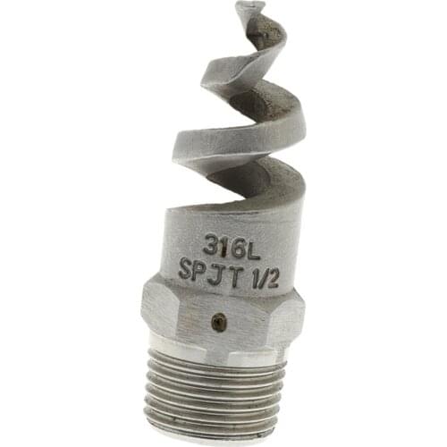 1/2 Inch 120 Degree Stainless Steel Spray Head With Spiral Atomizing Nozzle