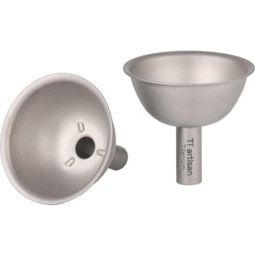 Titanium Funnels for Kitchen or outdoor camping hip flask Small Metal Funnels for Wine, Spirit, Essentail Oil, Spices, Flask