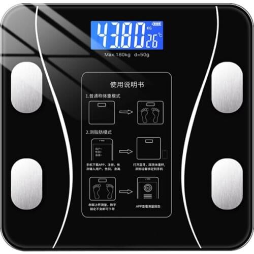 Smart Bathroom Weight Scale Bluetooth Body Fat Scale Floor Scale Body Composition Analyzer Connect Smartphone Apps Via New