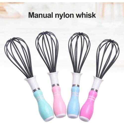 Egg Beater Hand Whisk Mixer Multifunctional Easy to Use Nylon Very Sturdy Kitchen Butter Whisk for Cooking Baking