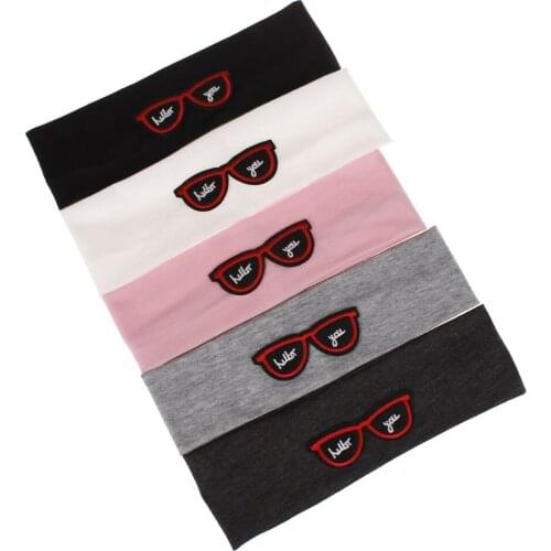 2020 Fashion New Baby Girls Boys Infant Toddler Plain Stretch Cotton Glasses Headband Lovely Hair Band Accessories