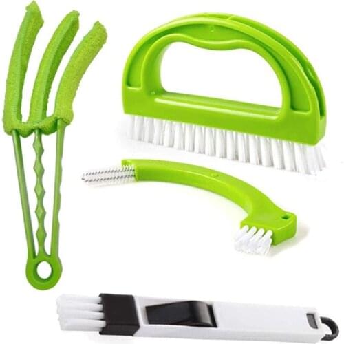 4-piece ceramic tile cleaner brush bathroom cleaner brush cement paste brush bathroom kitchen floor ceramic tile cleaner