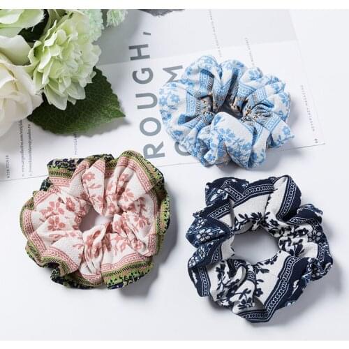 Girls hair accessories pure color adorn Fashion Rope headdress Flower Rubber Bands Small Adorn Article Creative elastic hairband