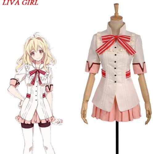 Anime IDOLiSH7 Cosplay Costumes Takanashi Tsumugi Uniform Clothes Women Fancy Party Tops + Skirts for Halloween Christmas