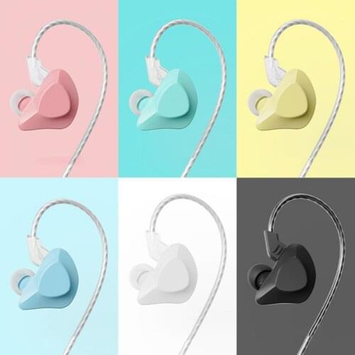 T03 Macaron Color Sports Headset Heavy Bass Ear Hook Mobile Phone Noise Reduction Wired Earphone With Mic And Volume Control
