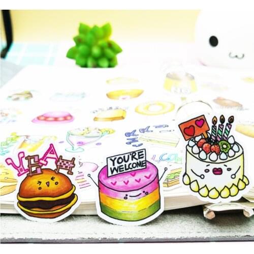 40pcs girl cartoon photo album scrapbook waterproof decoration sticker DIY handmade gift scrapbook sticker