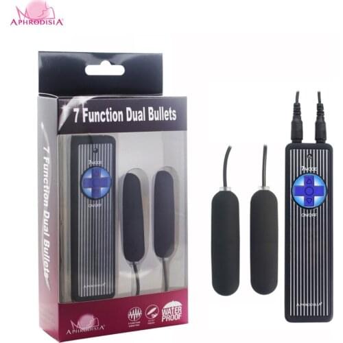 APHRODISIA 7 Model Double Vibrating Bullet Vibrator,Adult Sex Toys for Women As Clitoris Stimulator or Anal Plug Vibrator 35016