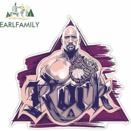 EARLFAMILY 13cm x 12.4cm for Pin By Michael on Fitness Dwayne Johnson Fashion Graffiti Sticker Car Accessories Car Decals