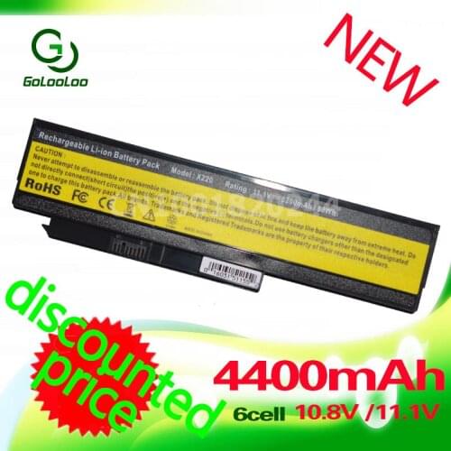 Golooloo 4400MaH battery for Lenovo ThinkPad X220 42T4902 42Y4868 42T4873 42Y4874 X220i X220s 42T4901 42Y4940 42T4863 42Y4864