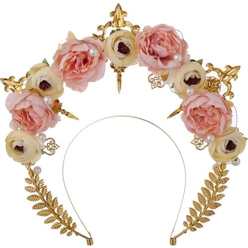 Lolita Fairy Princes Headpiece Rose Crown Headband