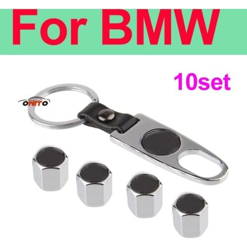 10set Blue White ALPINA Silver+Leather Car Tire Valve Cap Rim Wheel Air Stems Caps Cover for bmw E60 E90 F10 F30 Accessory