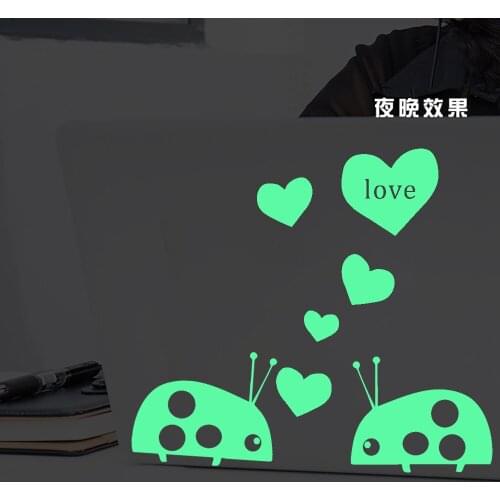 Love Beetle Luminous Wall Sticker for Kids Room Baby Nursery Switch Home Decoration Wall Decals Glow in the Dark Bedroom Ceiling