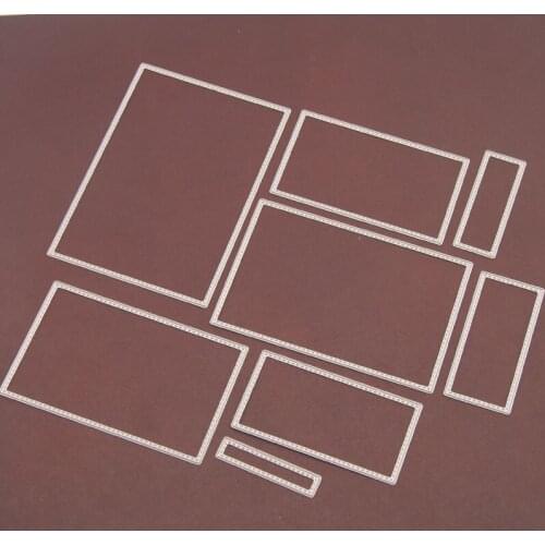Rectangle Frame Set Metal Cutting Dies for DIY Scrapbooking Photo Album Decorative Embossing Paper Card Crafts Die Cut 2020
