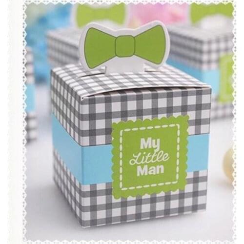New "My Little Man" Wedding Candy Box Gift Packaging Chocolate package Favors 100pcs gift box