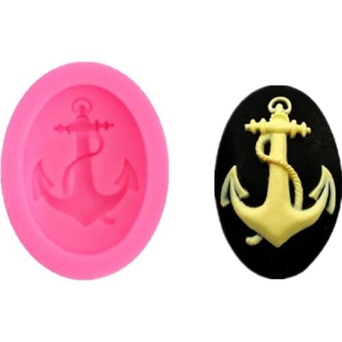 New Anchor Ahape DIY Chocolate Cake Fondant Decoration Tool Baking Mold Liquid Silicone Mold