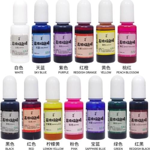 10ML Flower Favor Epoxy Resin Pigment Ink Colorant Dye Resin Jewelry Making Tool