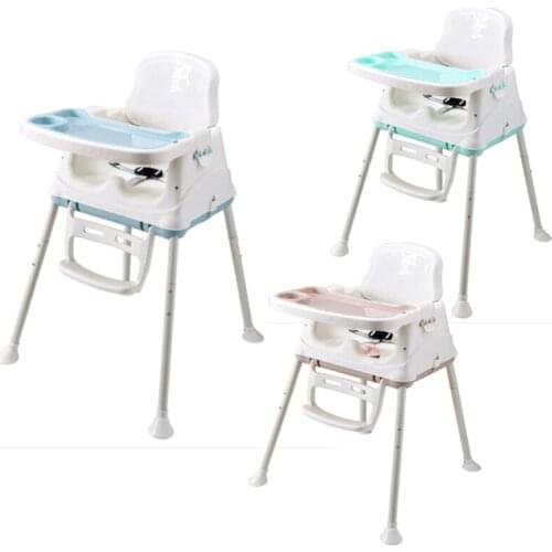 Plastic Material and plastic portable adjustable baby high chair Product name adjustable baby high chair