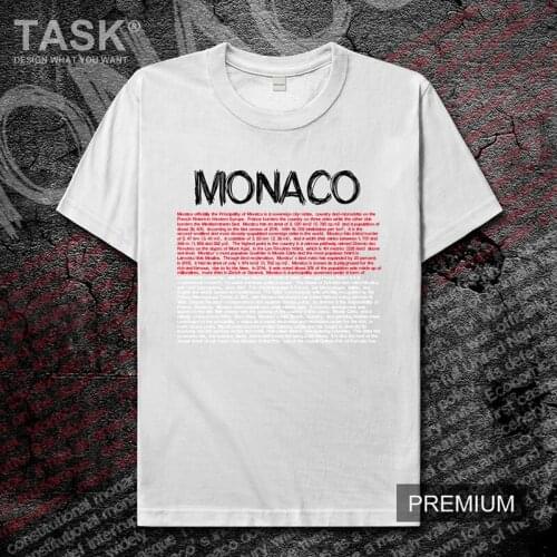 Principality of Monaco MCO national team mens t shirt Fashion top Short Sleeve sports clothes summer cotton Printed t-shirt tide