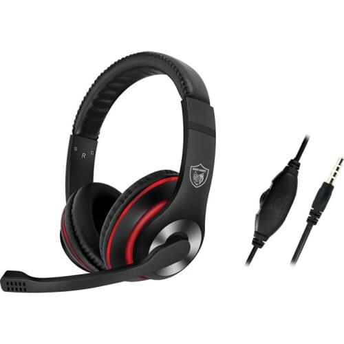 Professional Gamer Headset for Computer Gaming Headphones with microphone Adjustable Bass Stereo PC Wired Headset With Mic Gifts