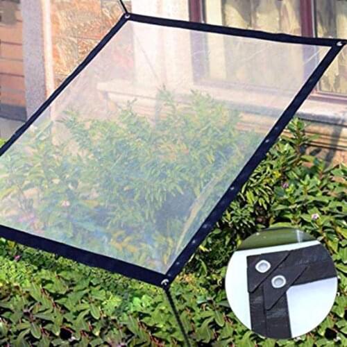 Transparent Rainproof Shed Cloth Tarpaulin Lightweight Waterproof Tarp Cover Tent Shelter SCVD889