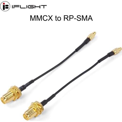 IFlight MMCX to RP-SMA straight inner hole inner needle 5.8GS.BUS image transmission RF cable for FPV Racing Drone