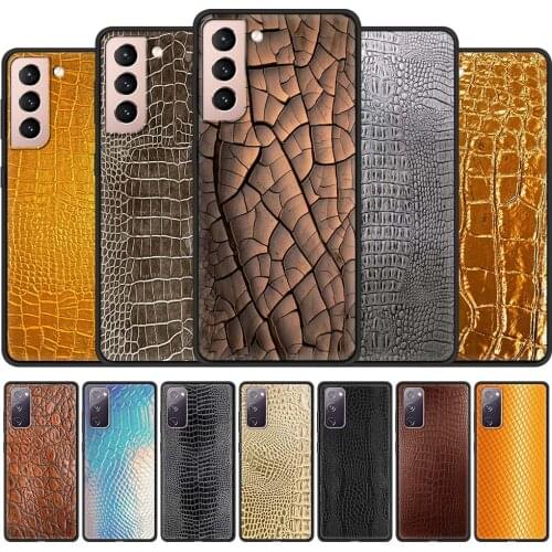 Luxury Leather Crocodile Pattern Cell Phone Case for Samsung Galaxy Note 20 Ultra 10 Lite 5G 9 8 S21 Plus Cover Shell Coque