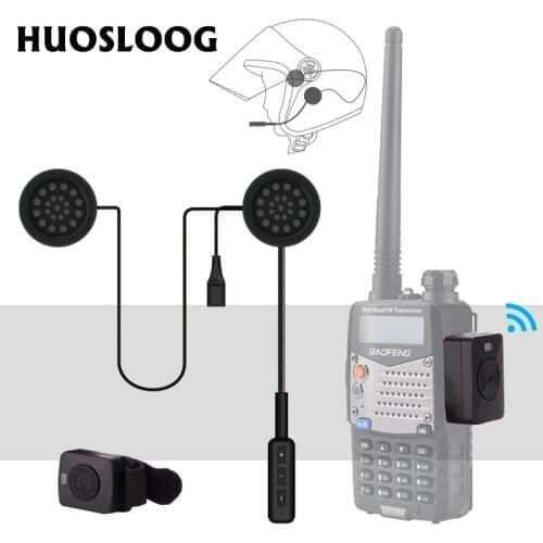 Walkie Talkie Helmet Bluetooth Headset Ski Racing Car Motorcycle Helmet Wireless Earphone For Baofeng Kenwood Ksun TYT HYT