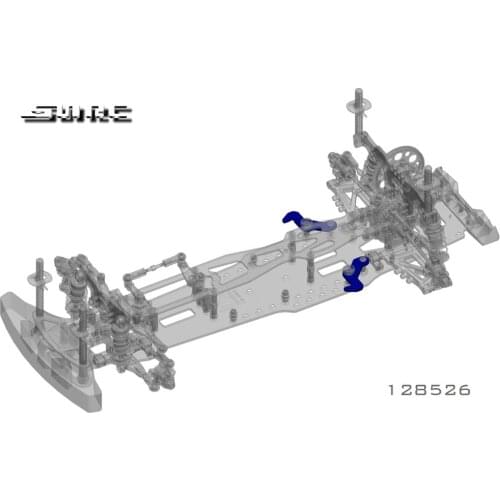 SN-RC 128526 1:10 RCAccessories REAR DRIVE BATTERY HOLDER PLATE 2.5MM GLASS FIBER