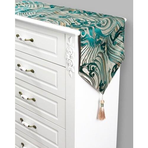 Modern Light Luxury Tablecloth TV Cabinet Tablecloth Cover Cloth Model Room Coffee Table Tablecloth American Tablecloth