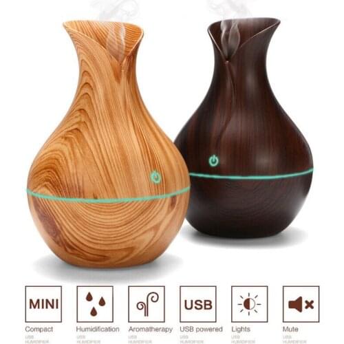 Creative Appearance USB LED Ultrasonic Aroma Humidifier Essential Oil Diffuser ABS PP Exquisite Aroma therapy Purifier