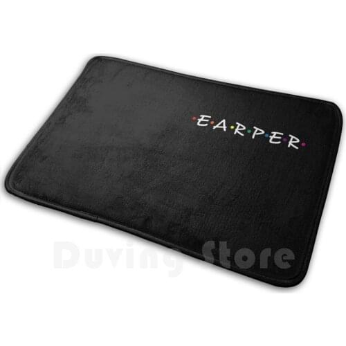 Earper White Print ( Rainbow ) Soft Non-Slip Mat Rug Carpet Cushion Earper Earpers Earp Wynonna Earp Wynonna Earper For