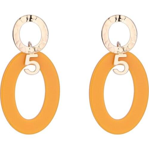 TONGKWOK Bohemia Exaggeration Dangle Earrings For Women Silk Thread Tassel Metal Long Chandelier Earrings #136334