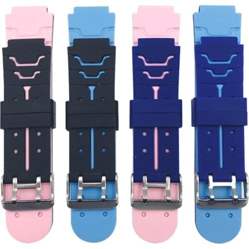 16mm 5G Children Phone Watch Silicone Strap Video Call Smart Watch Two-Color Wristband