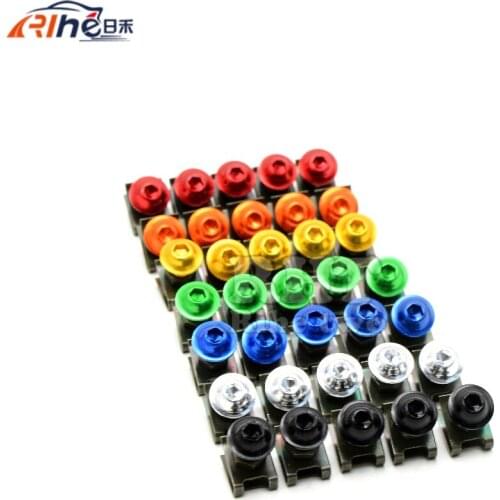 5 pieces 6mm motorcycle accessrioes fairing body screws for yamaha mt07 mt09 fz6r fz6 fazer fz1 fazer xj6 diversion mt-07 mt-09