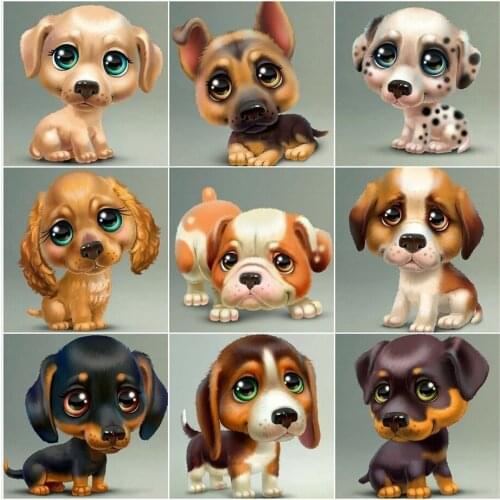 5d Diamond Painting Animals Diamond Embroidery Sale Full Square/Round Rhinestones Dog Pictures of Rhinestones Diamond Mosaic